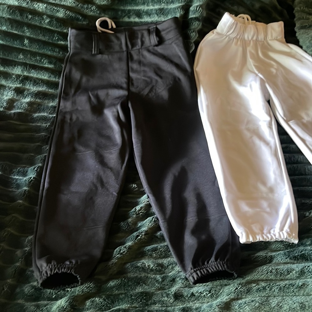 two girls softball pants